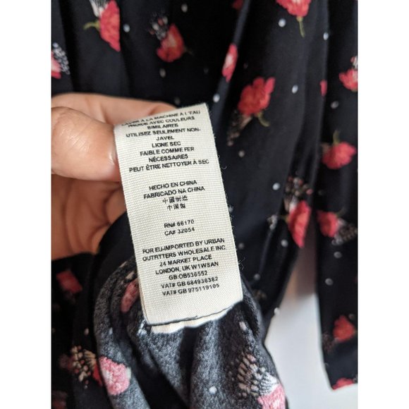 2 Free People Tegan Black Floral Mini Dress. - Picture 11 of 11
